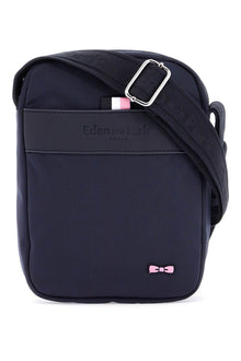  EDEN PARK navy blue messenger bag for men with zip and front pocket for work