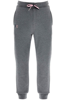  EDEN PARK slim fit high-waisted gray cotton jogging pants