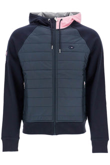  EDEN PARK dark blue hoodie with zip*** pink and gray hood