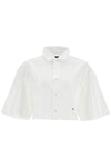 Homme Girls white oversized cotton shirt