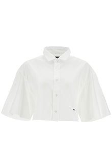  Homme Girls white oversized cotton shirt