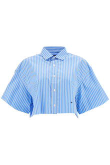  Homme Girls blue striped cotton shirt