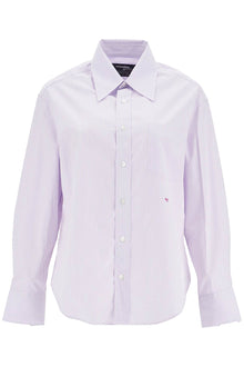  Homme Girls purple striped cotton women's shirt