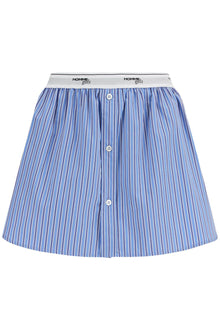  Homme Girls blue striped mini skirt