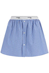 Homme Girls blue striped mini skirt