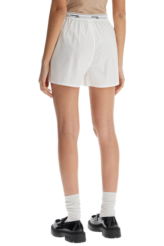 Homme Girls men's high-waisted white cotton boxer