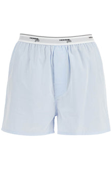  Homme Girls light blue high-waisted cotton boxer shorts