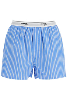  Homme Girls men's boxer 100% cotton blue striped high waist