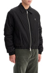 Ami Alexandre Matiussi crumpled canvas bomber jacket