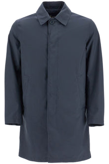  HERNO long blue waterproof coat in high-quality polyester with buttons