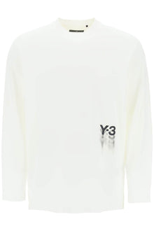  Y-3 long-sleeved t-shirt with logo print