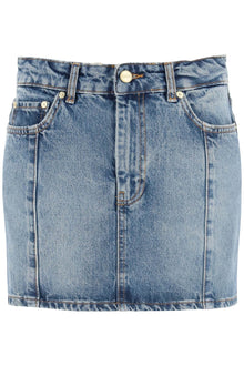  Ganni denim mini skirt