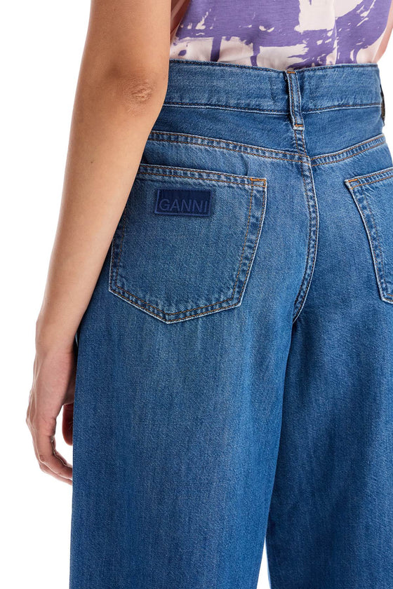 Ganni lightweight denim wide leg jeans