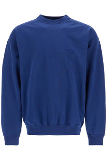  Y-3 blue cotton crewneck sweatshirt for men