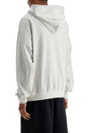 Y-3 light grey cotton and recycled polyester hoodie for men