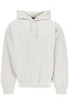 Y-3 light grey cotton and recycled polyester hoodie for men