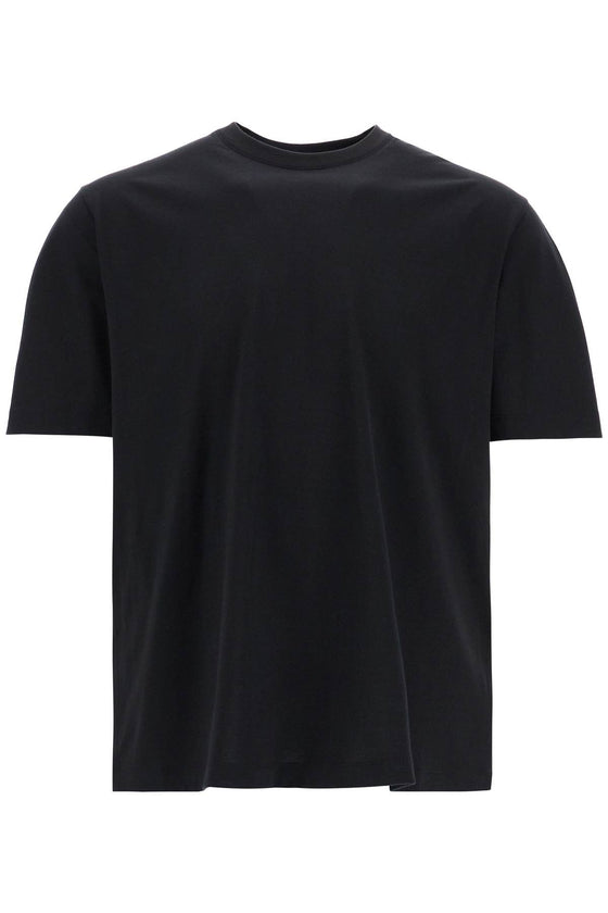 Y-3 black logo cotton t-shirt