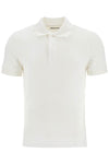 Tom Ford white cotton polo with classic collar