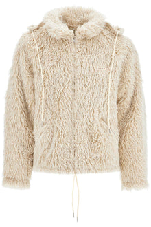  Marni faux fur jacket with removable hood.