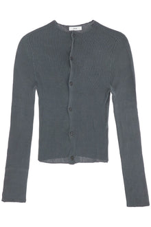  RIER fitted ribbed silk cardigan with