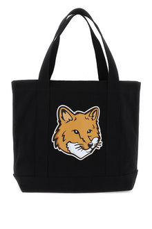  Maison Kitsune fox head tote bag