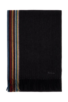  Paul Smith cashmere scarf with signature stripe pattern