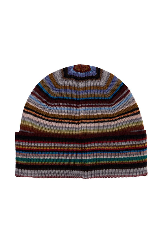 Paul Smith signature stripe virgin wool beanie hat