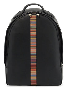  Paul Smith "signature stripe leather backpack"