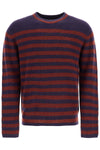 PS Paul Smith striped wool and mohair blend pullover