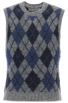  OUR LEGACY soft duke argyle formal knit vest