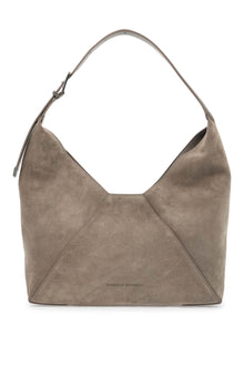  Brunello Cucinelli bc duo suede leather hobo bag with