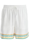 Casablanca silk bermuda shorts 'crayon temple