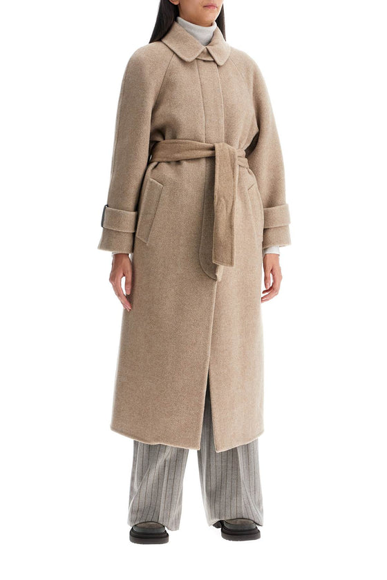 Brunello Cucinelli wool and cashmere coat with belt