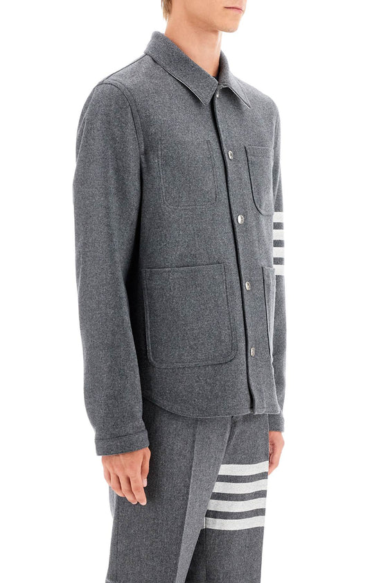 Thom Browne wool and cashmere blend oversh