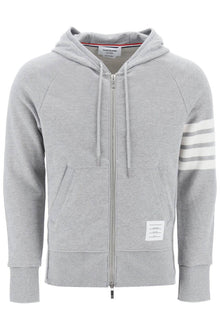  Thom Browne 4-bar zip-up hoodie