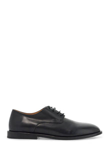  Marsell black calf leather derby shoes with glossy finish