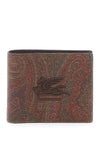 Etro paisley bifold wallet with pegaso logo