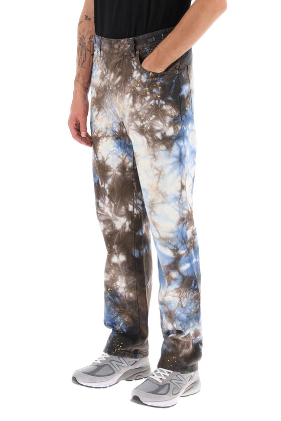 Darkpark mark tie-dye denim pants