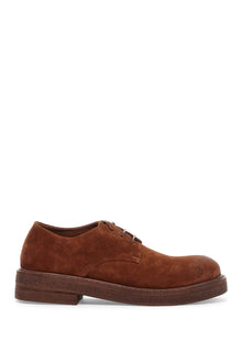  Marsell suede leather lace-up derby shoes with