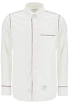 Thom Browne button-down shirt with gros-grain trim