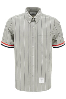  Thom Browne striped short-sleeved shirt