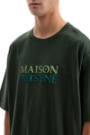 Maison Kitsune oversized t-shirt with gradient logo