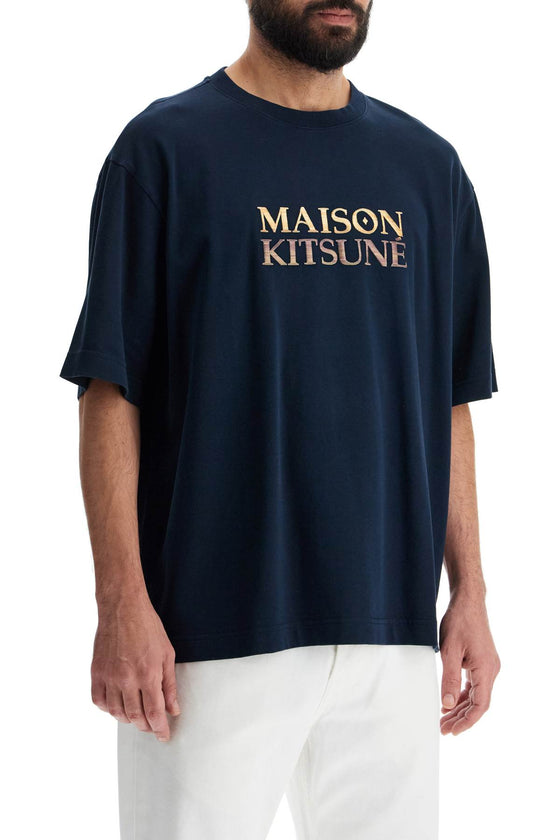 Maison Kitsune oversized t-shirt with gradient logo