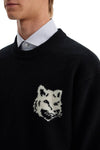 Maison Kitsune fox head wool sweater