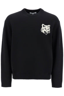  Maison Kitsune fox head wool sweater