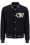 Off-White embroidered lettering varsity