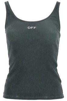  Off-White stretch cotton tank top for women