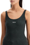 Off White Off-White stretch cotton tank top for women