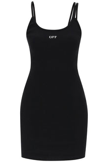  Off-White tank dress with off embroidery