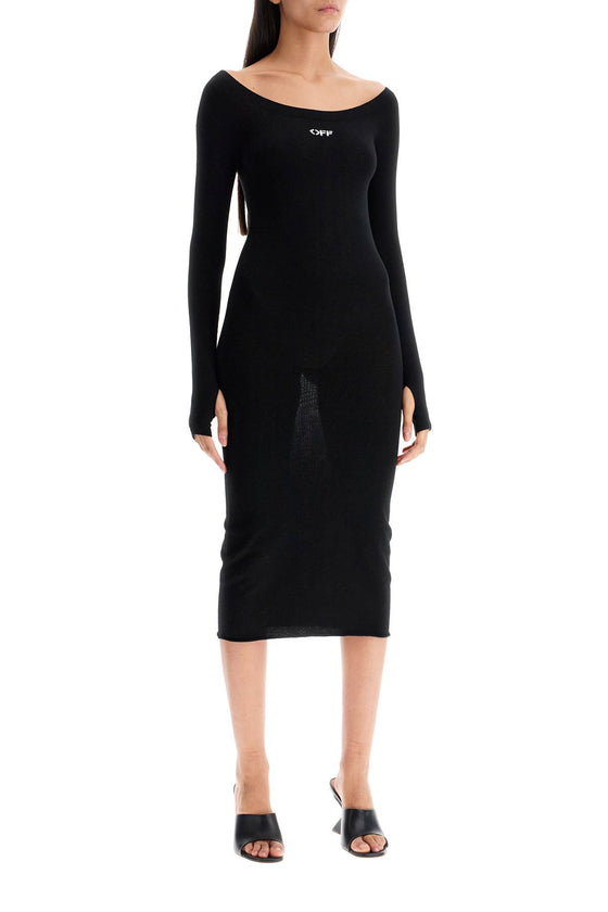 Off White Off-White lightweight knit midi dress